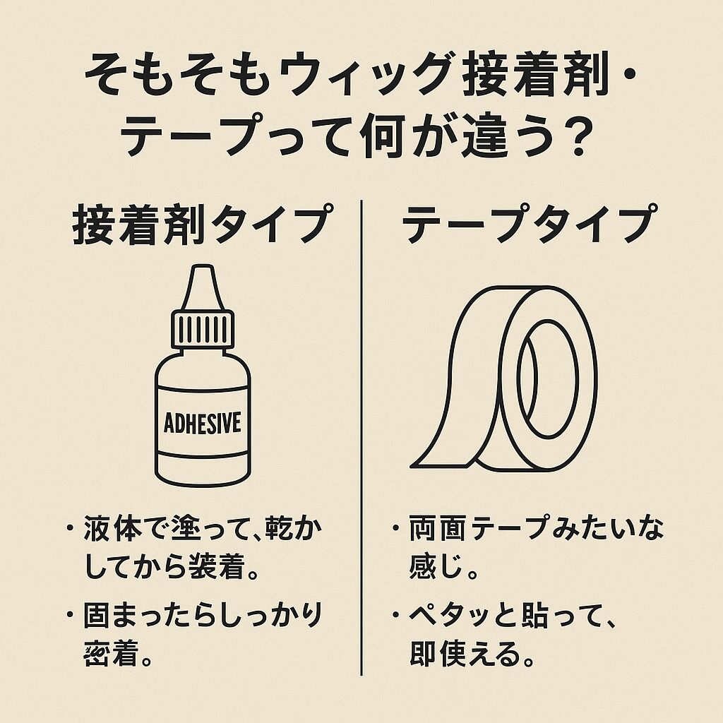 ウィッグ接着剤