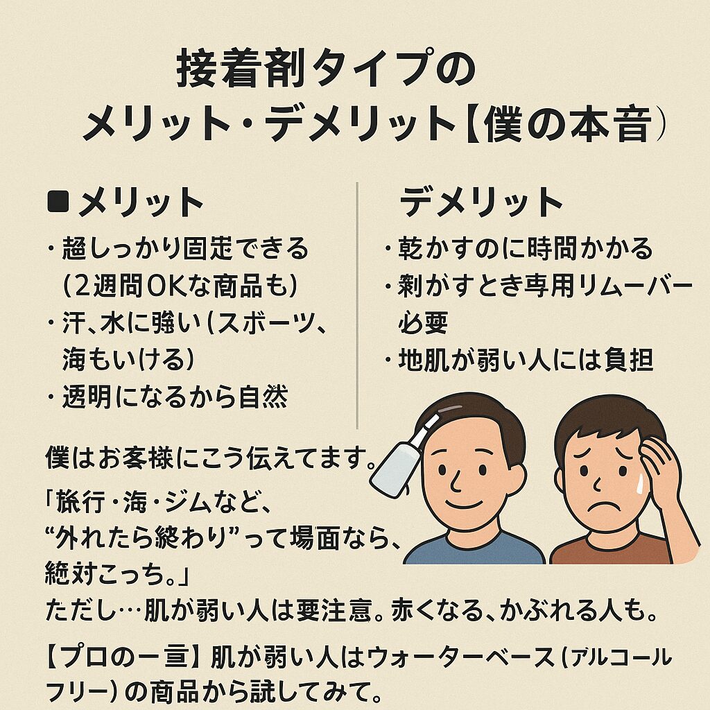 ウィッグ接着剤