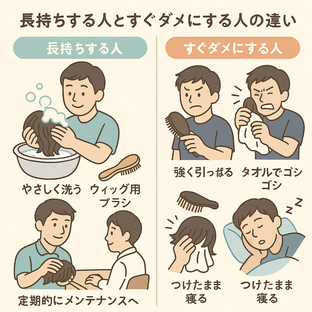 ウィッグ長持ち