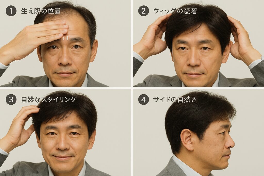 ウィッグを自然にバレないように見せるポイント１０選！+α