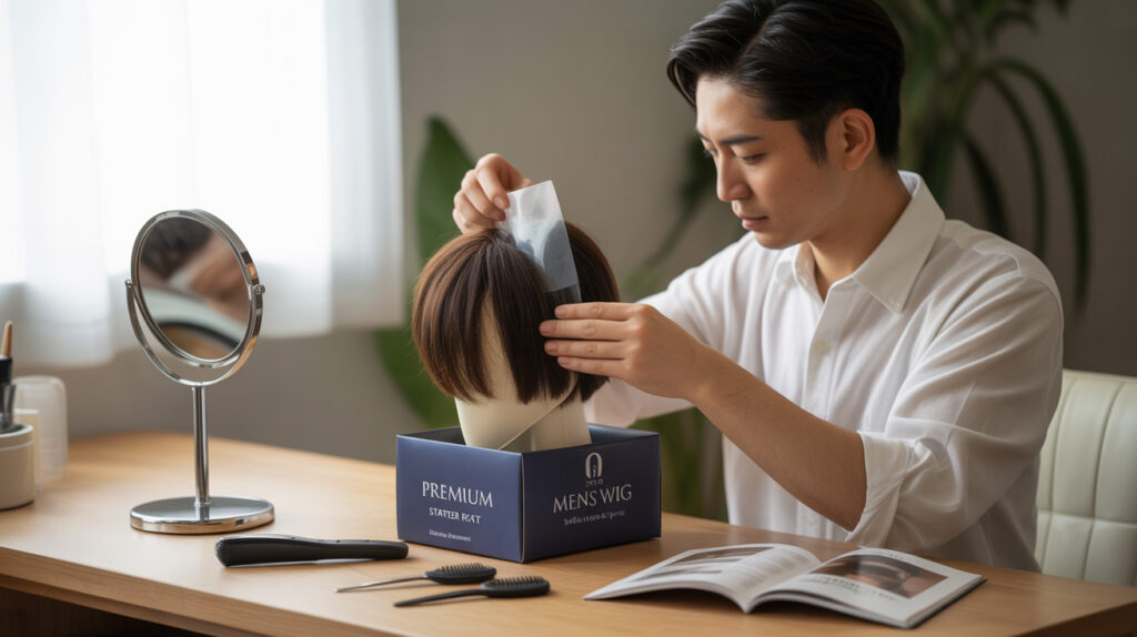 メンズウィッグ初めての使い方／手順と購入の流れを解説