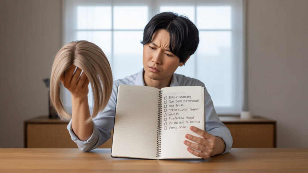 メンズウィッグ購入で失敗した事例は？注意点は？原因を分析